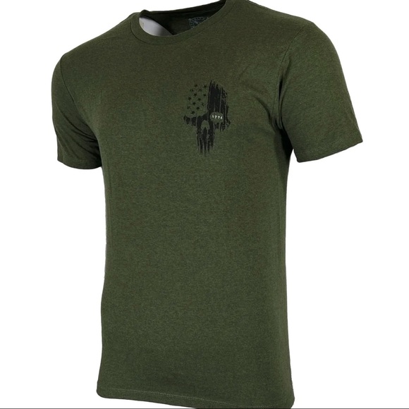 Howitzer Style Men's T-Shirt LIBERTY OR DEATH Military Grunt MFG - Picture 6 of 13